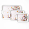 Printed Melamine Serving Trays in 3 Sizes