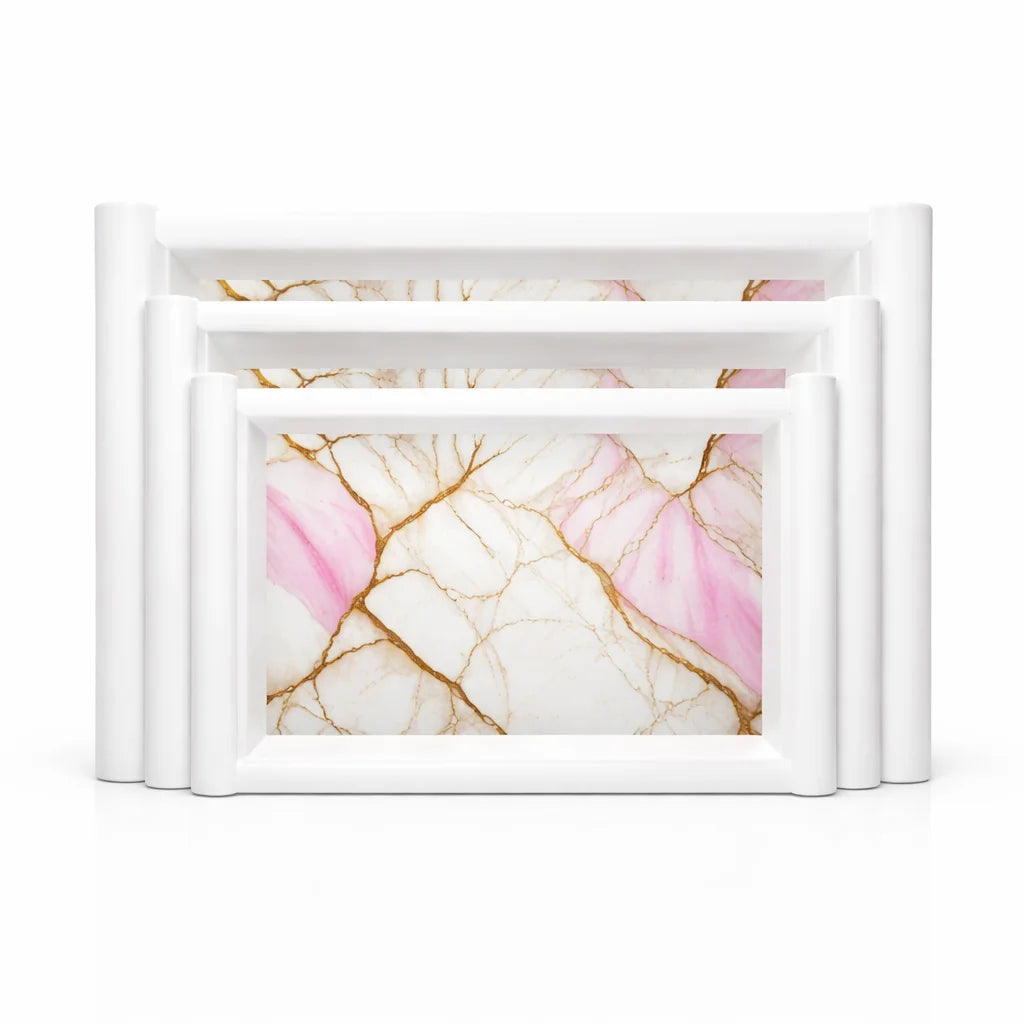 Printed Melamine Serving Trays in 3 Sizes