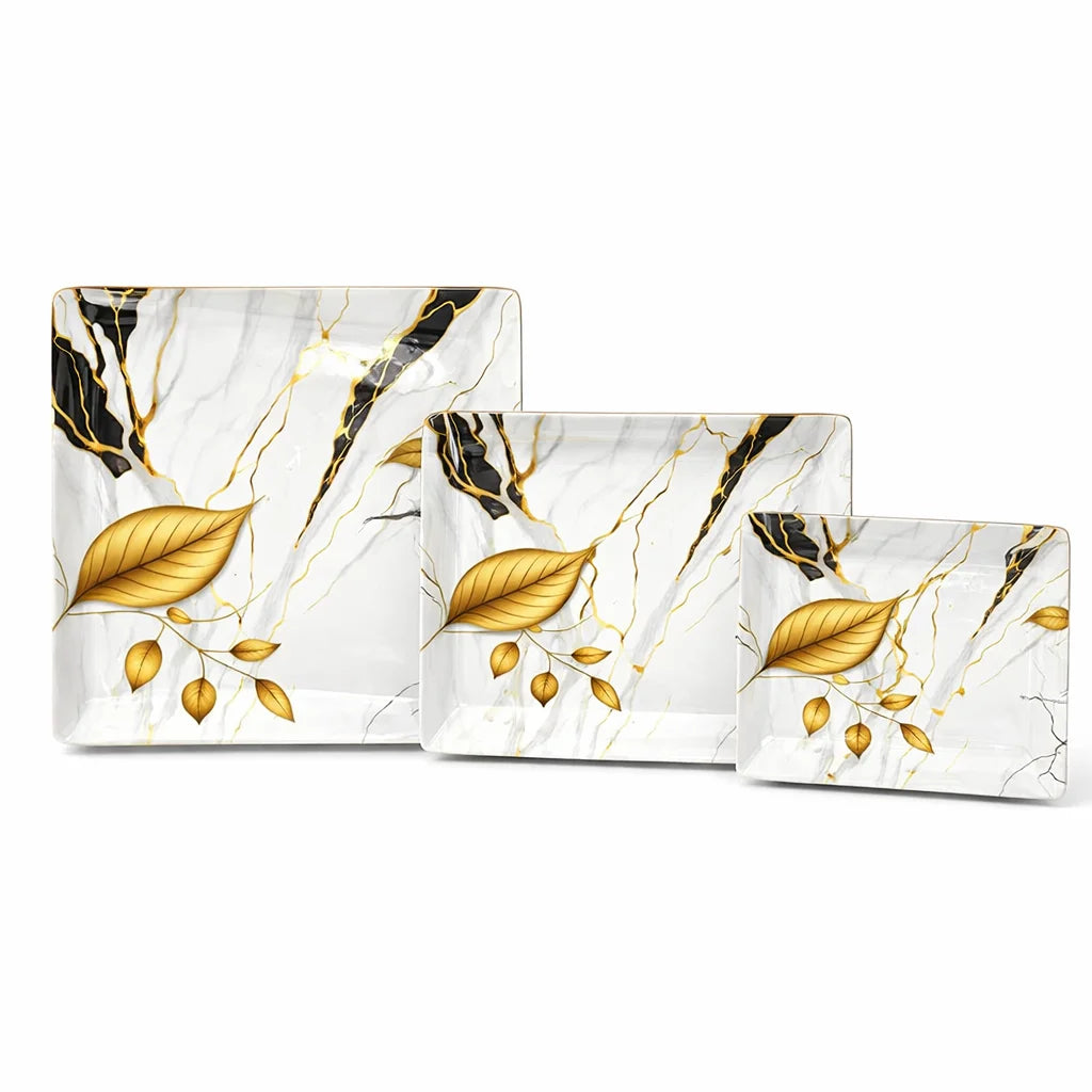 Printed Melamine Serving Trays in 3 Sizes