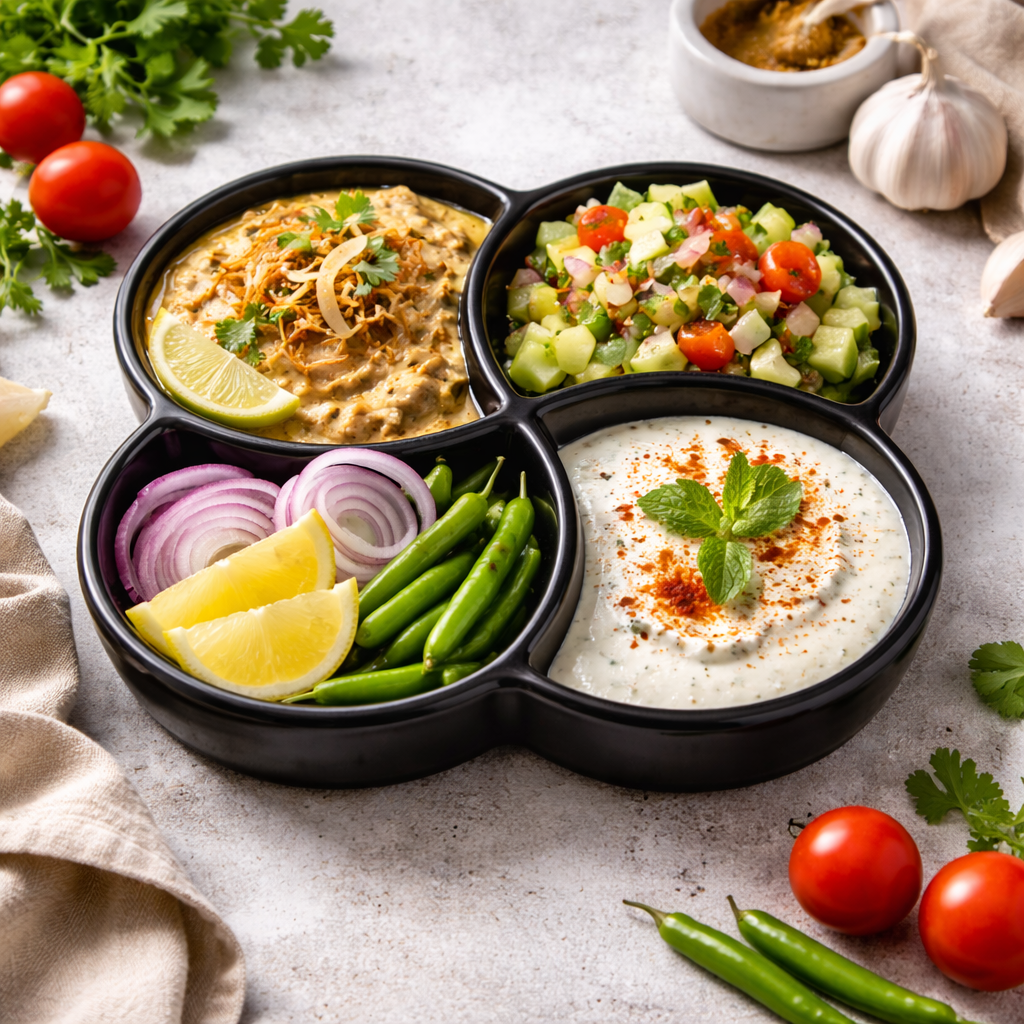 Melamine Topping 4 Section Platter (1 Piece)