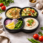 Melamine Topping 4 Section Platter (1 Piece)