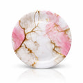 Pink Vein Double Glazed Melamine Plate
