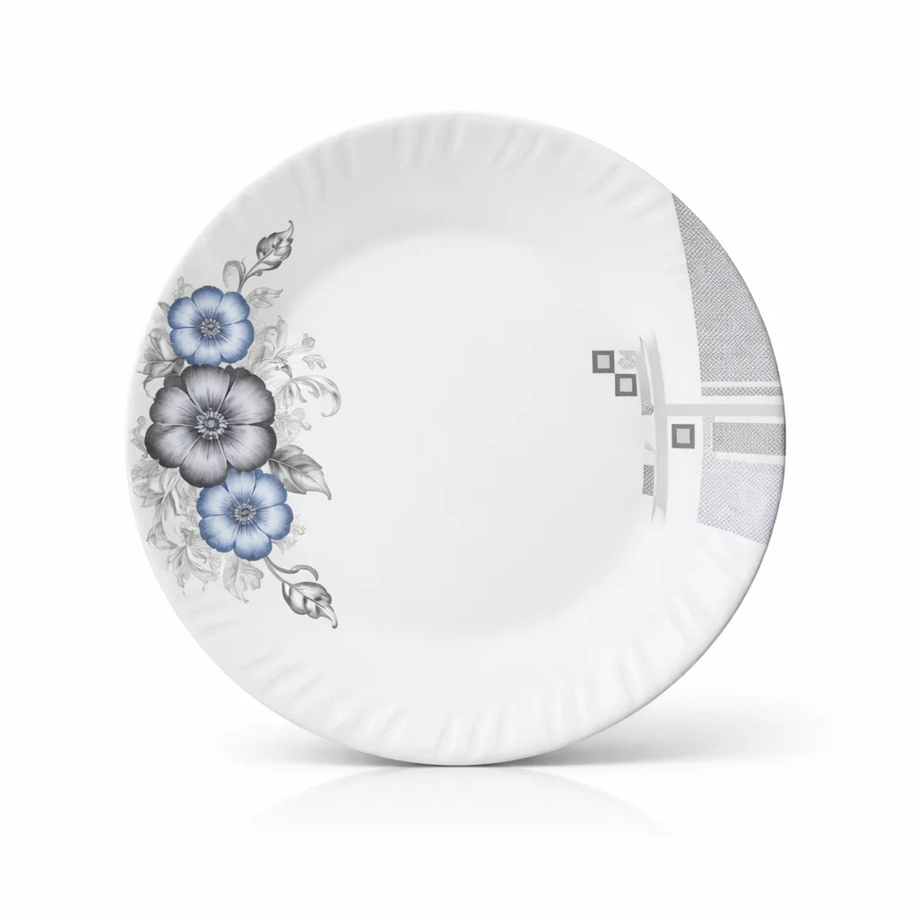 Blue Bloom Double Glazed Melamine Plate