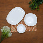 Melamine KBFQ White Dinnerset