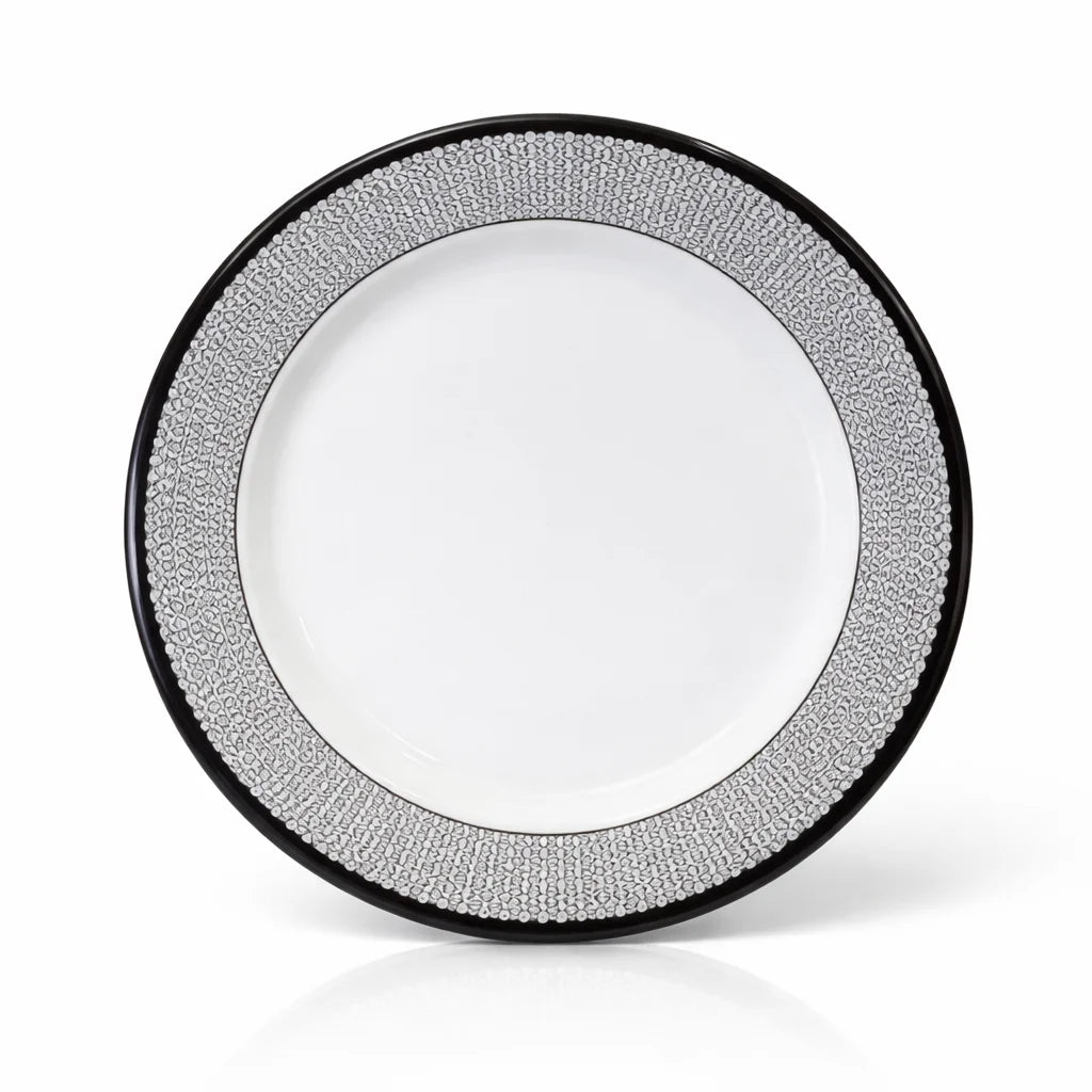 Black Classic Double Glazed Melamine Plate