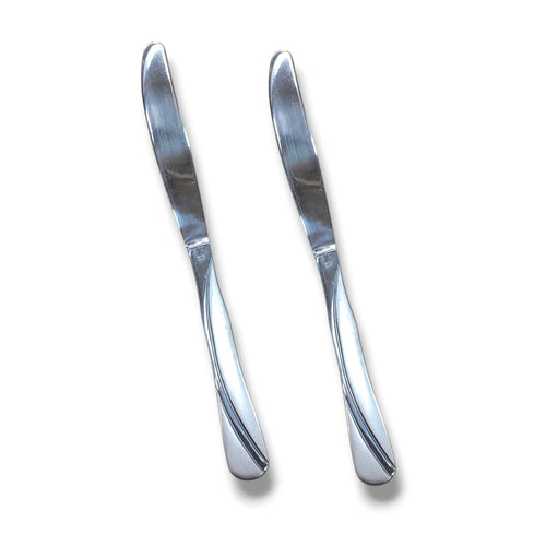 6-Piece Stainless Steel Butter Knife Set for Spreading Butter and Condiments