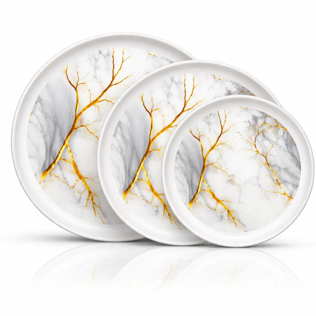 Printed Melamine Goal Thaal in 3 Sizes