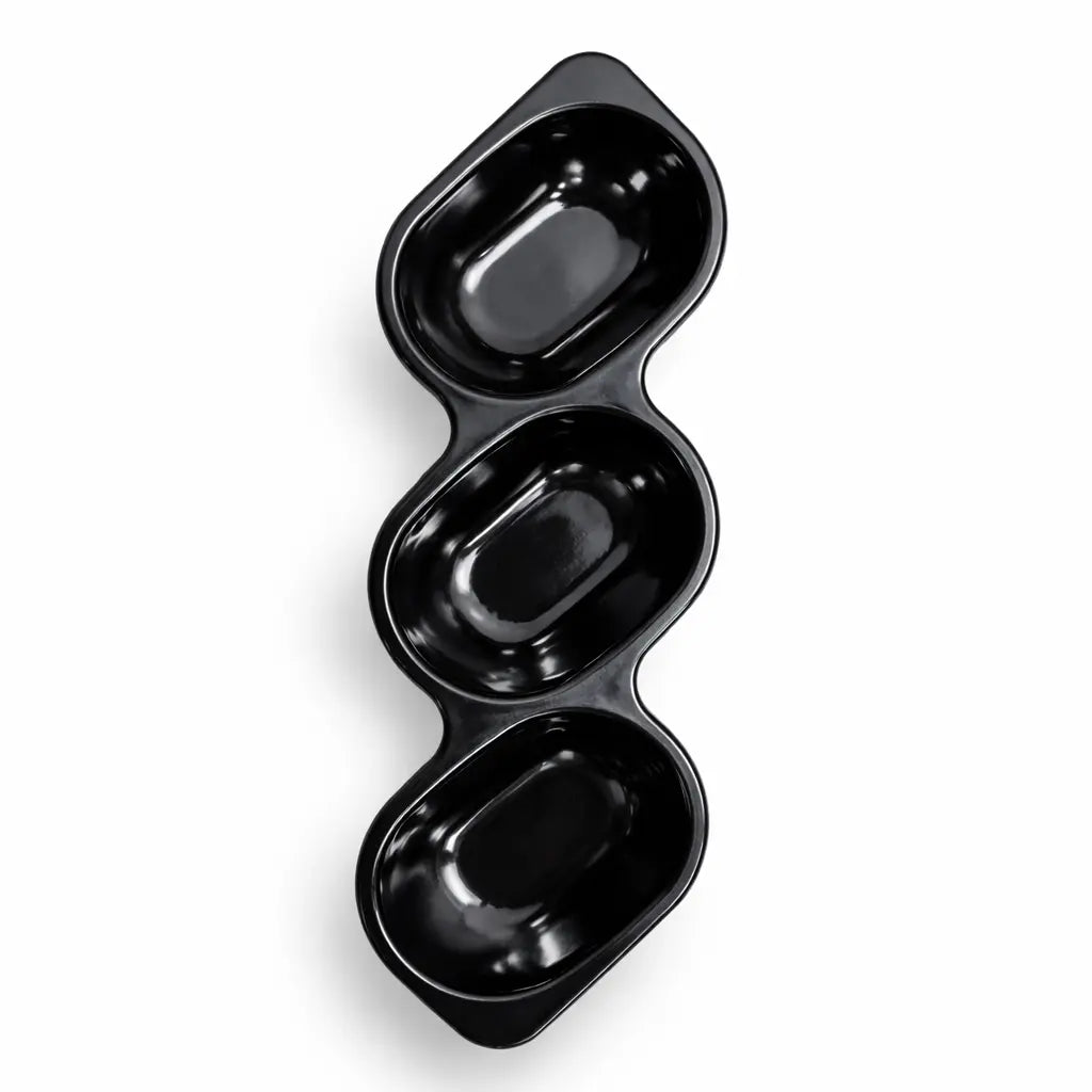 Melamine Appetizer 3 Section Platter (1 Piece)
