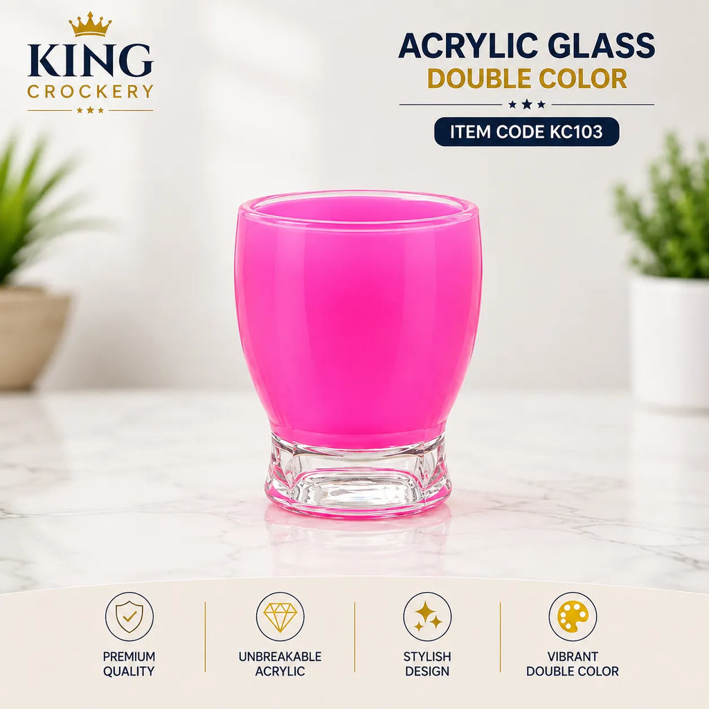 Acrylic Glass Double Color - 260 ML