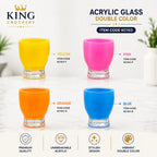 Acrylic Glass Double Color - 260 ML