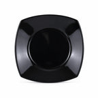 Sq Black Melamine double Glaze Plates