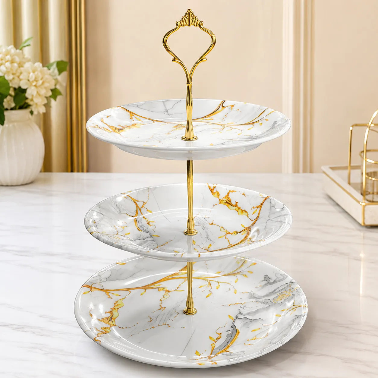 Melamine 3-Tier Cake Set
