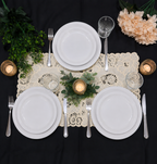 RO-white melamine dinner set