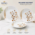 Melamine Vigo Print Double Glaze Plates