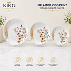 Melamine Vigo Print Double Glaze Plates