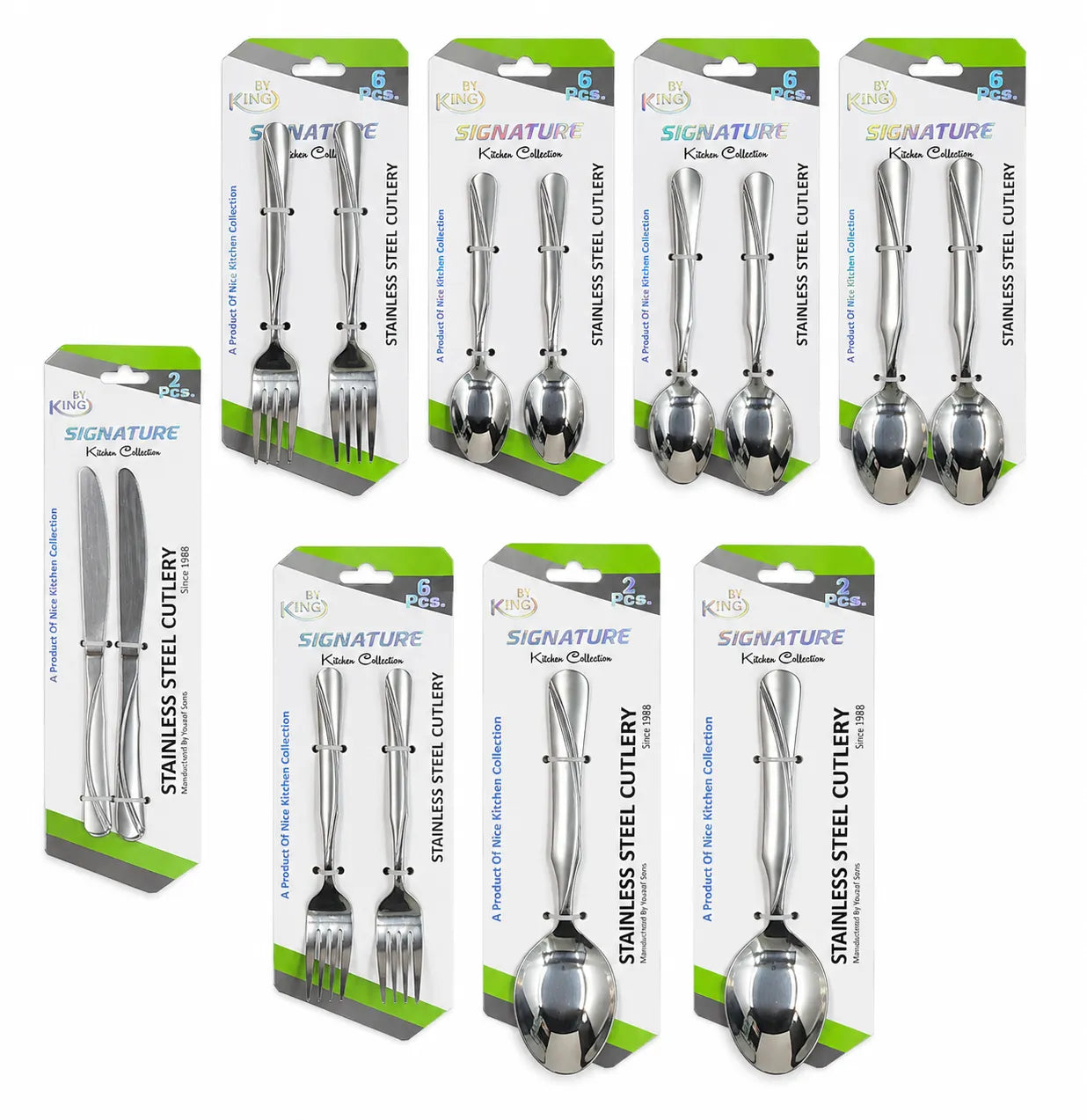 11 No Loose Stainless Steel Cutlery – 14 Gauge