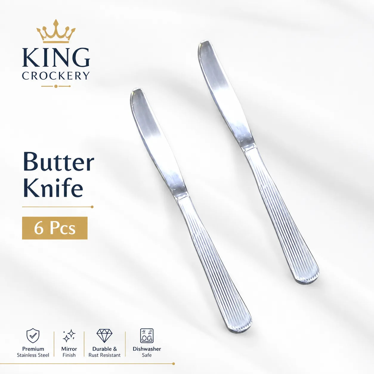 8 No Loose Stainless Steel Cutlery - 14 Gauge