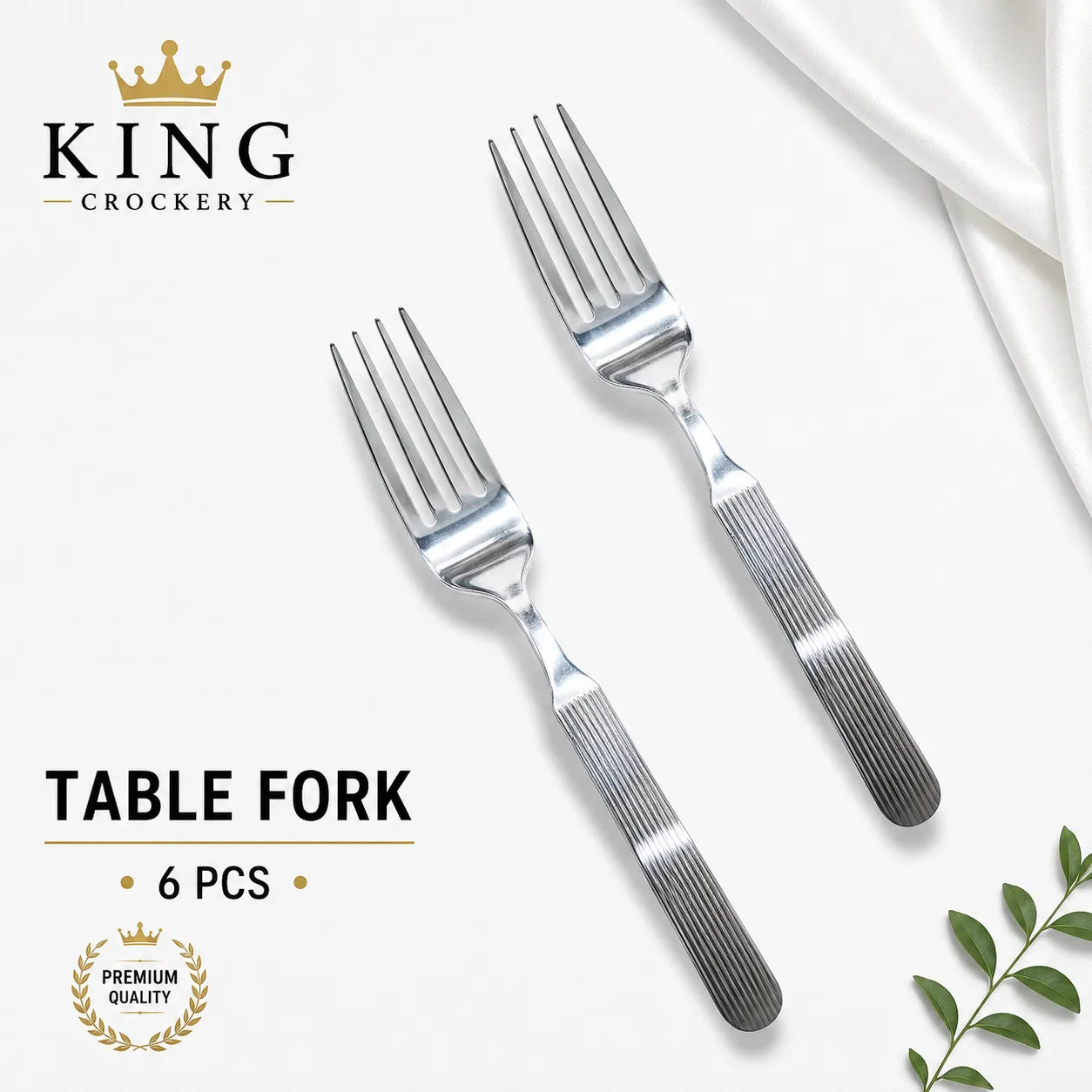 8 No Loose Stainless Steel Cutlery - 14 Gauge