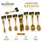 Pioneer Golden Loose Stainless Steel Cutlery - 14 Gauge