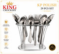 29 Pcs KP Polish Stainless Steel Cutlery Set
