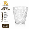 Acrylic Prisim Glass - 280 ml (Unbreakable)