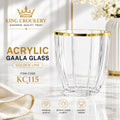 Acrylic Gala Glass Golden & Copper Line – 280 ml