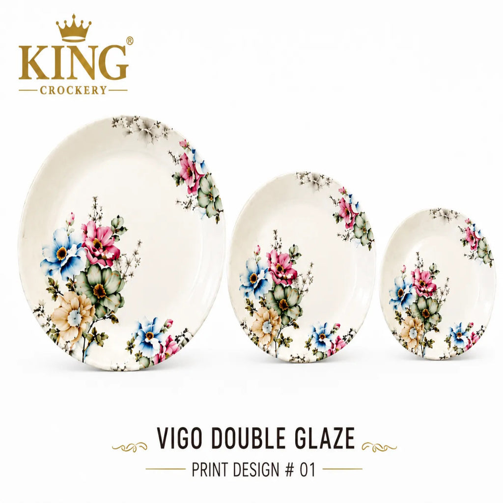 Melamine Double Glaze Dinner Set - 01