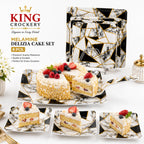 Melamine Delizia Cake Set - 8 Pcs