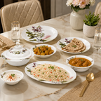 Melamine Double Glaze Dinner Set - 05