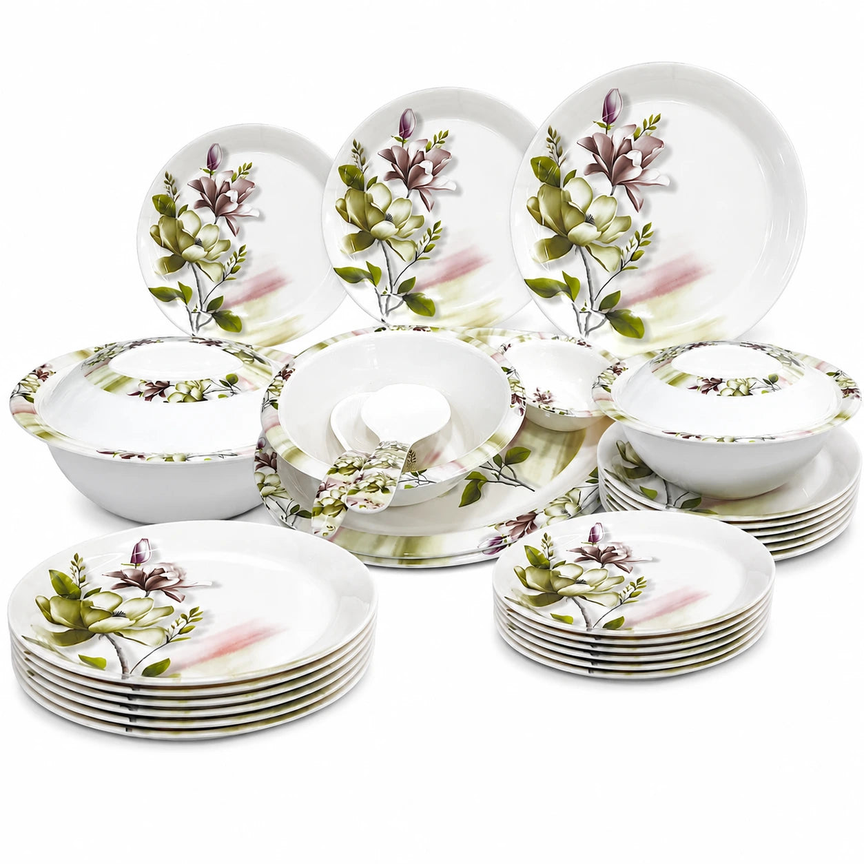 Melamine Double Glaze Dinner Set - 05