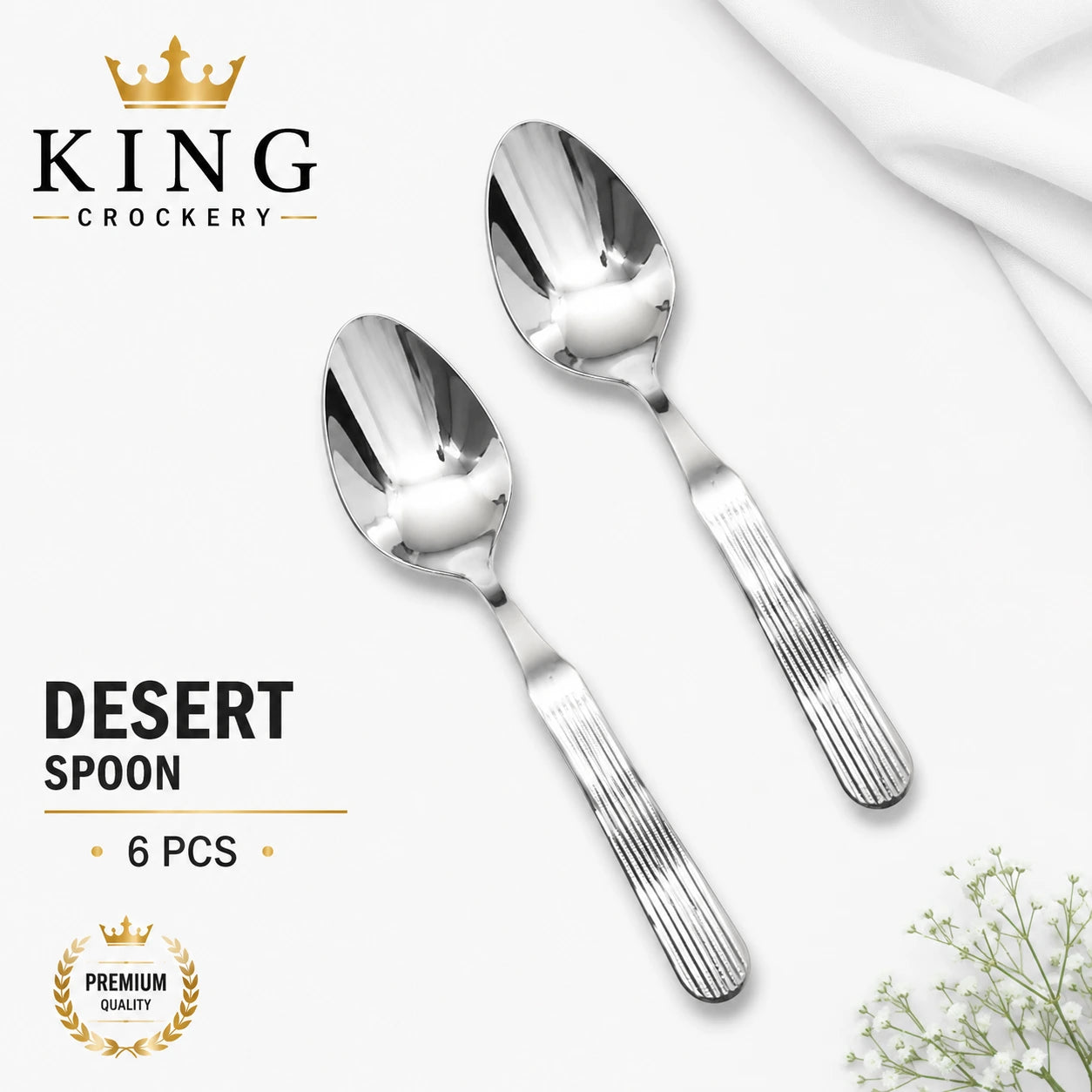 8 No Loose Stainless Steel Cutlery - 14 Gauge