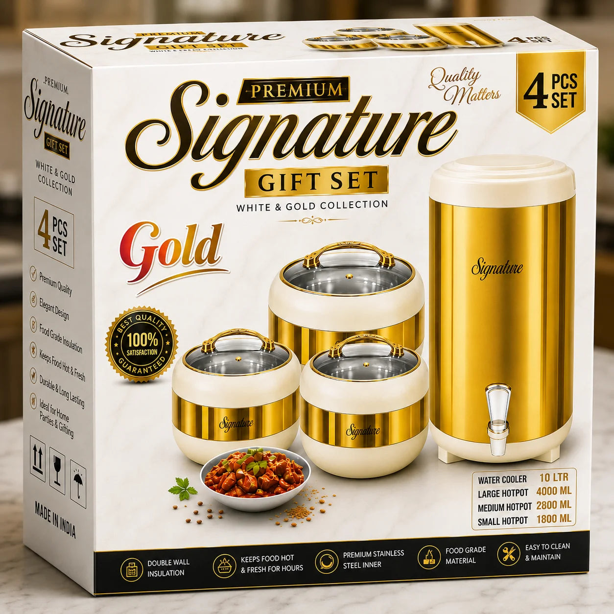 Signature Golden Hotpot Gift Set 4 Pcs