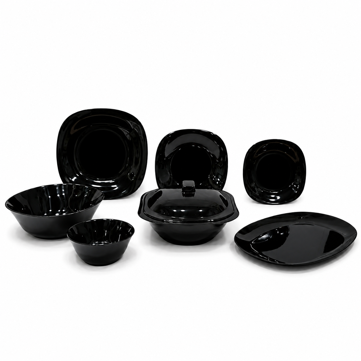 KBFQ Black Dinner Set