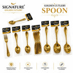 Pioneer Golden Loose Stainless Steel Cutlery - 14 Gauge