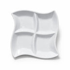 Wavy Melamine 4 Portion Tray (1 Piece)