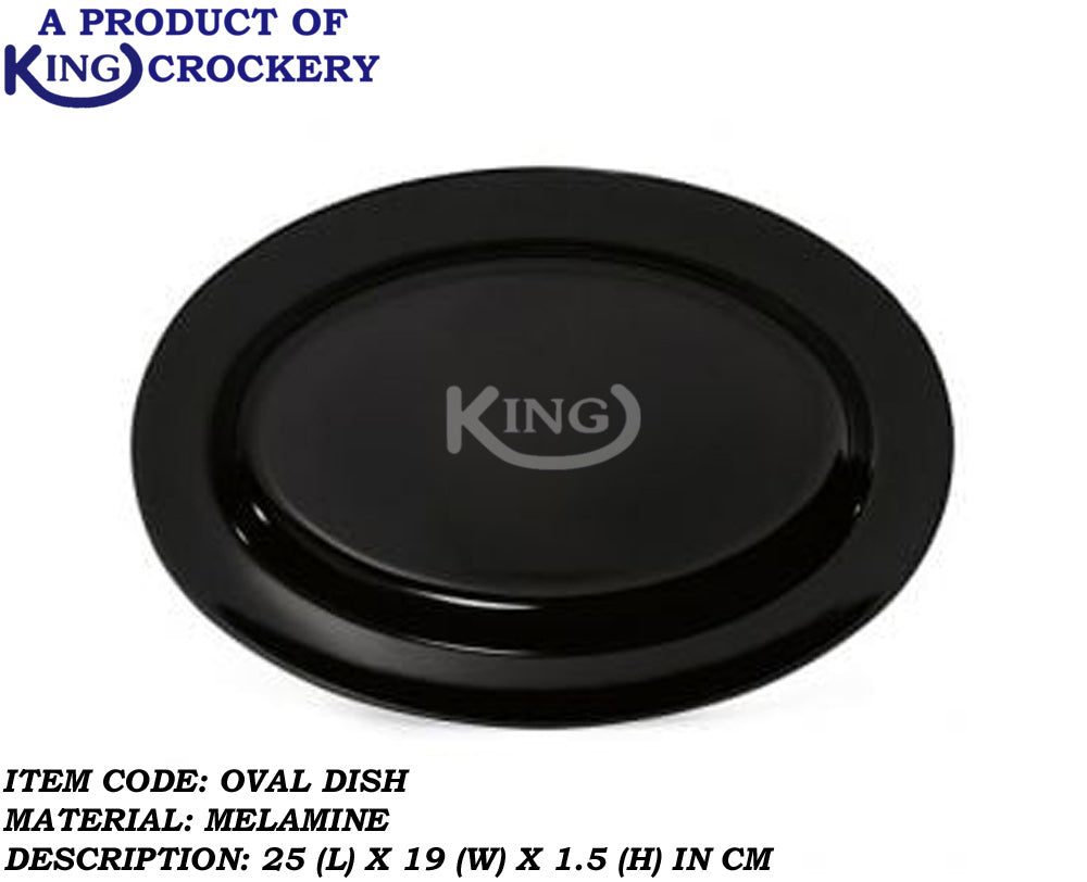 melamine 10 inch small black dish for serving