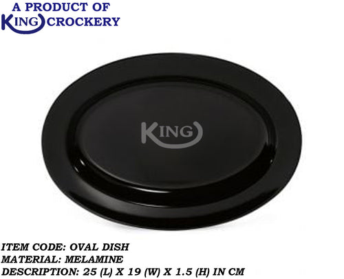melamine 10 inch small black dish for serving