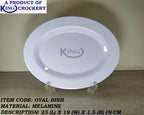 melamine 10 inch small white dish for serving