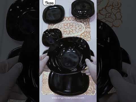 KBFQ Black Dinner Set