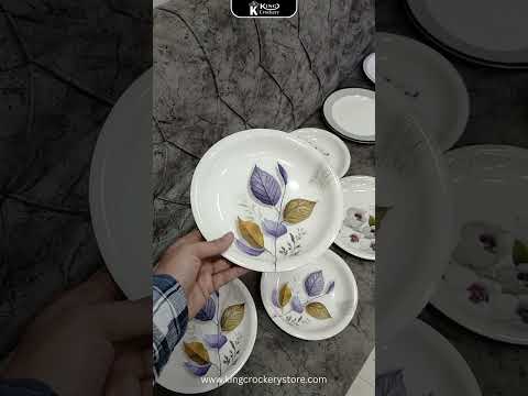 Purple Leaf Double Glazed Melamine Plate