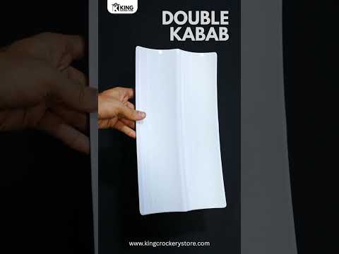 Double Kabab Melamine Tray (1 Piece)