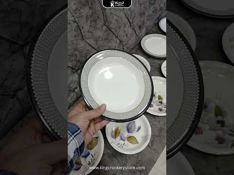 Black Classic Double Glazed Melamine Plate