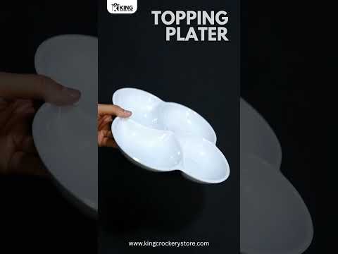 Melamine Topping 4 Section Platter (1 Piece)