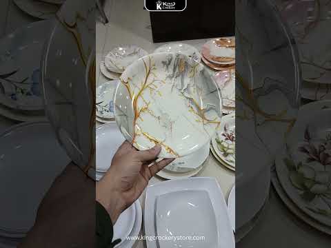 Grey Root Double Glazed Melamine Plate