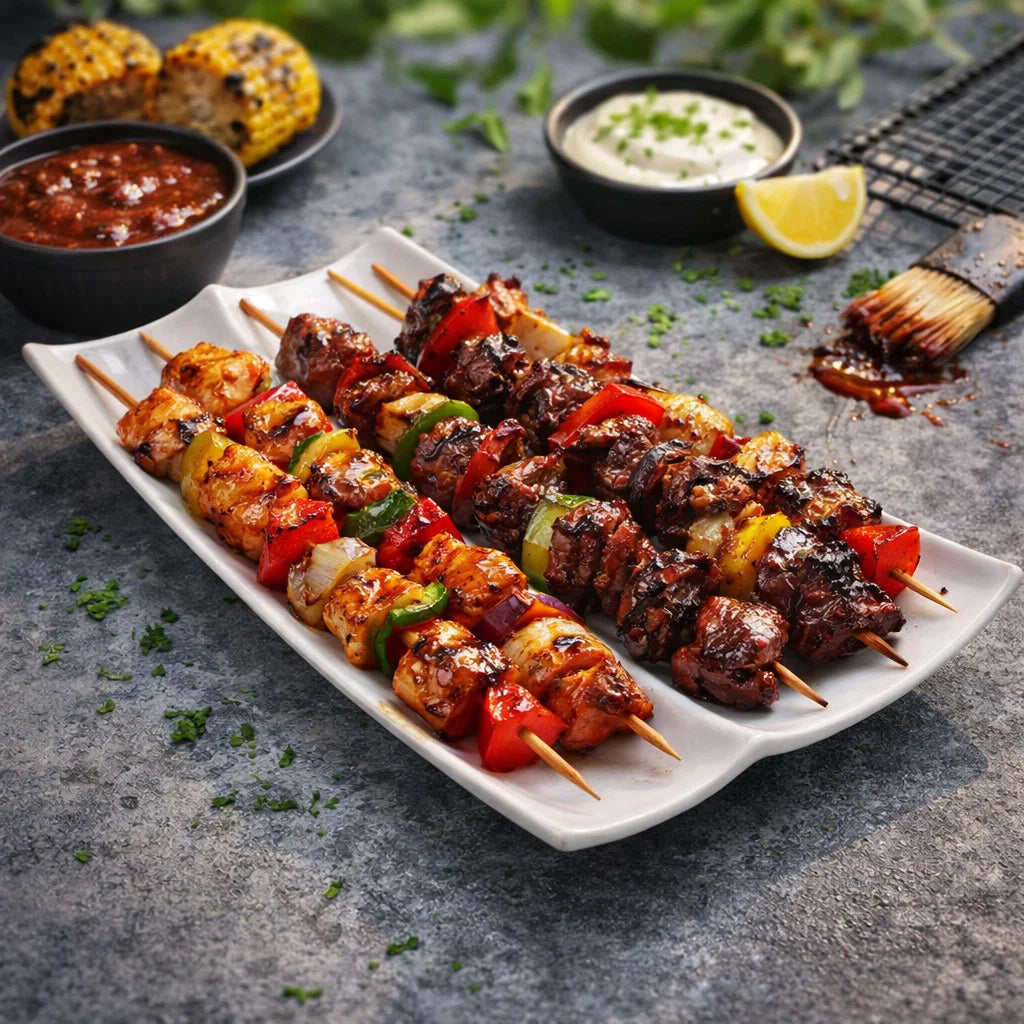 Double Kabab Melamine Tray (1 Piece)