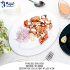 melamine 10 inch small white dish for serving