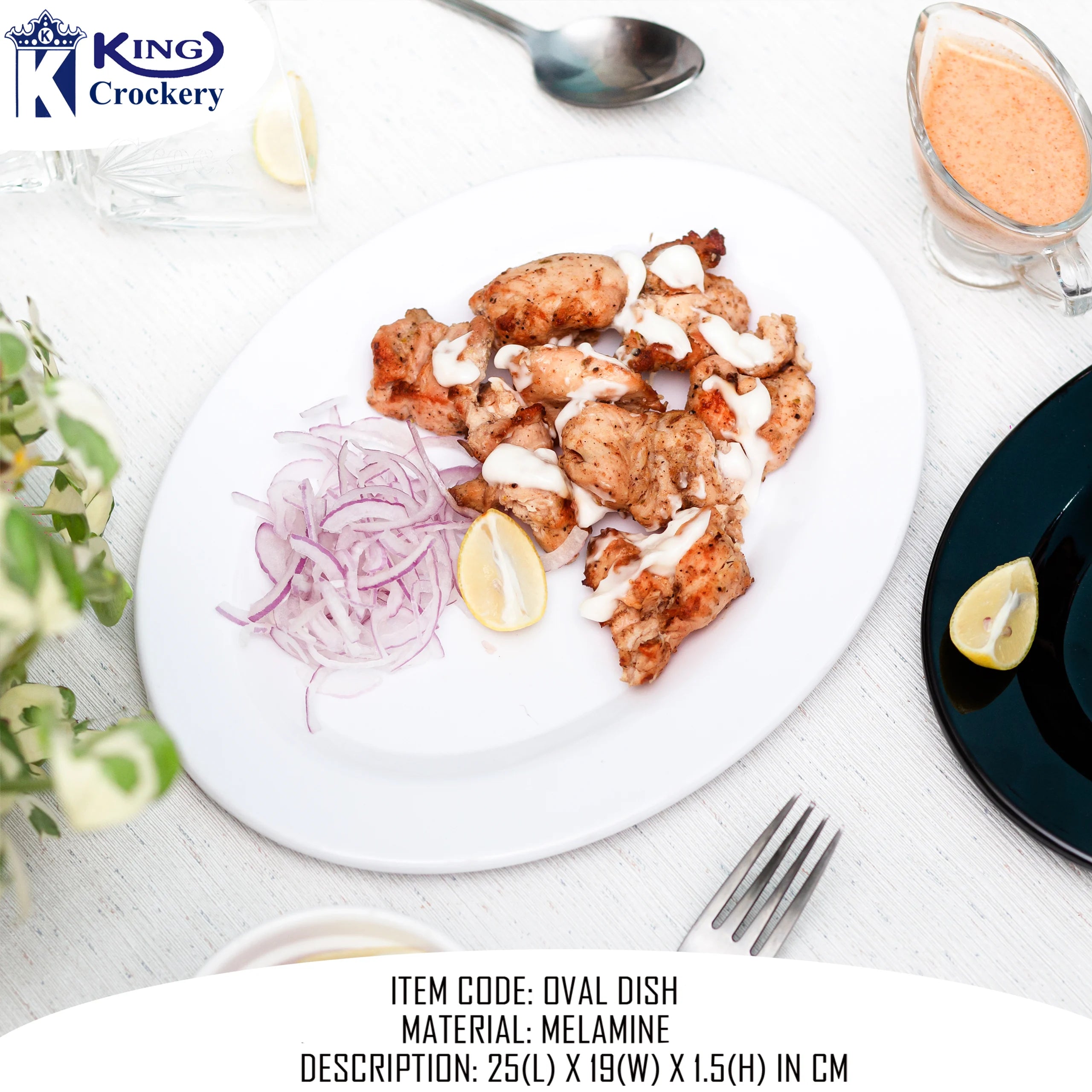 melamine 10 inch small white dish for serving