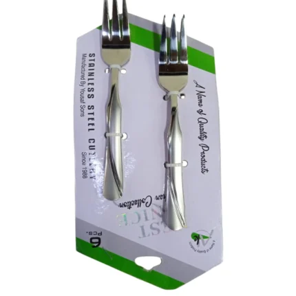 6-Piece Stainless Steel Fruit Fork Set for Dining