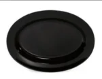 12 Inch Melamine Oval Dish in Black Color
