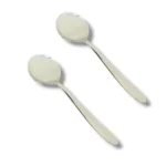 2 Pcs Stainless Steel Curry Serving Round Shape Spoon for Serving